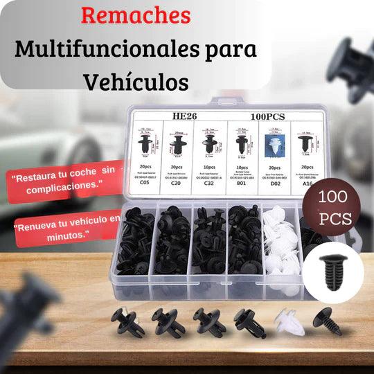 CAJA 100 REMACHES MULTIFUNCIONALES PARA VEHICULOS - EXPRESS 🇨🇱